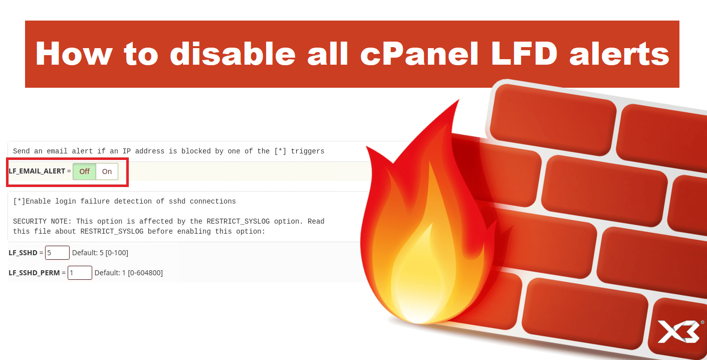 How To Disable All Cpanel Lfd Alerts Pc