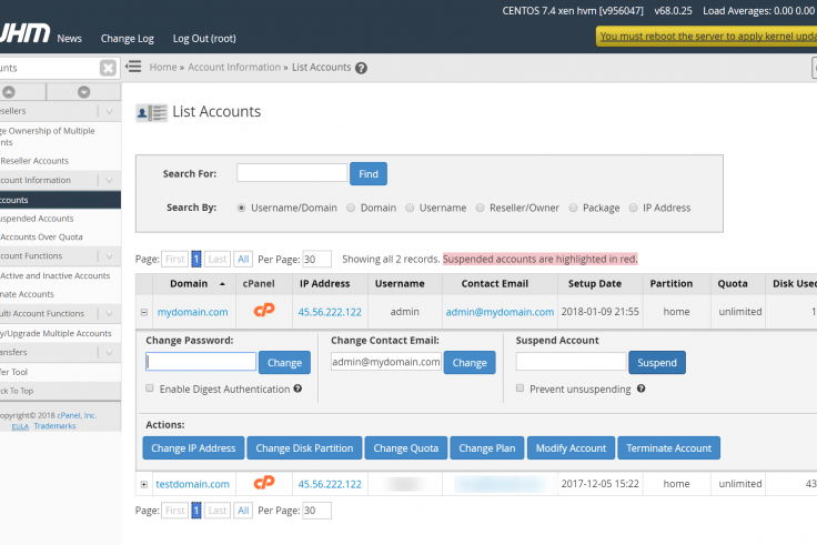 account 736x491 - Get cPanel User’s Disk Usage