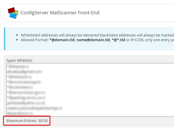 F35LAw8 668x491 - Change number of cPanel MailScanner Spam Blacklist entries