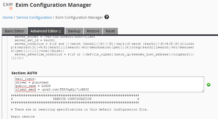 Configuring smtp2go Email Relay on WHM/cPanel image 22 - Configuring smtp2go Email Relay on WHM/cPanel