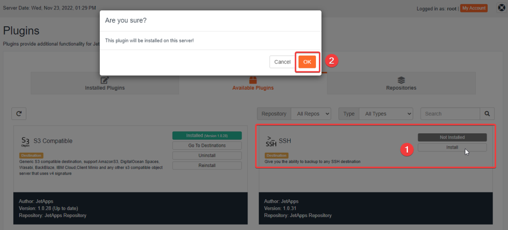 Setting up automatic cPanel backups with JetBackup5 image 23 1024x464 - Setting up automatic cPanel backups with JetBackup5