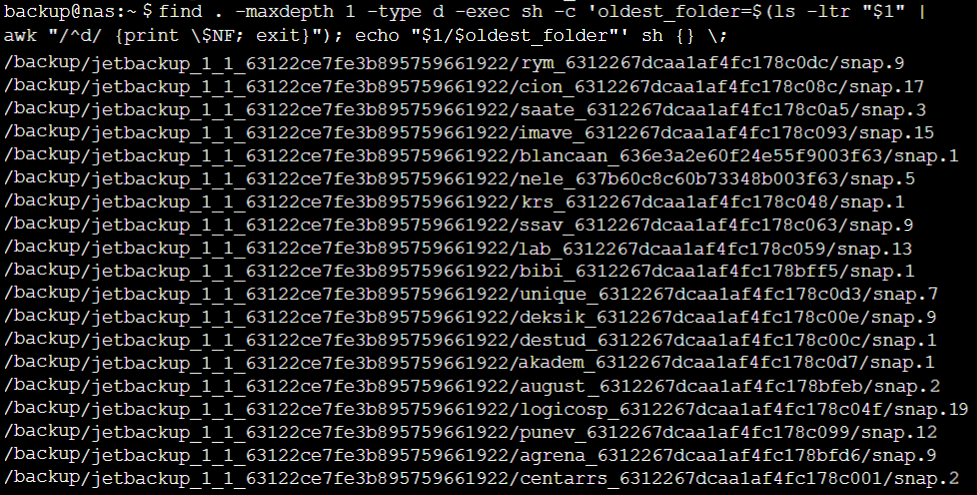 Find and truncate all files in the oldest subdirectory image 13 - Find and truncate all files in the oldest subdirectory