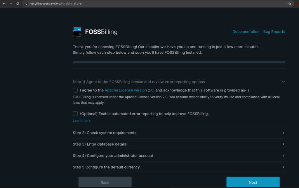 How to install FOSSBilling in OpenPanel foss 11 1024x644 - How to install FOSSBilling in OpenPanel