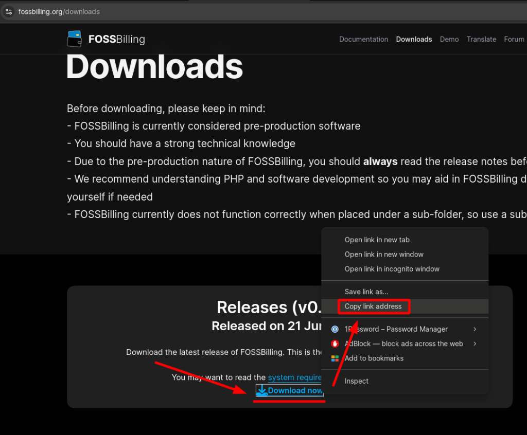 How to install FOSSBilling in OpenPanel foss 4 1024x846 - How to install FOSSBilling in OpenPanel