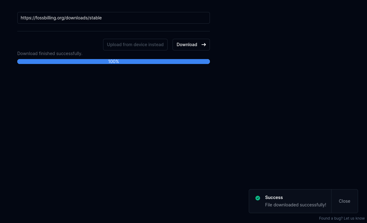 How to install FOSSBilling in OpenPanel foss 6 - How to install FOSSBilling in OpenPanel