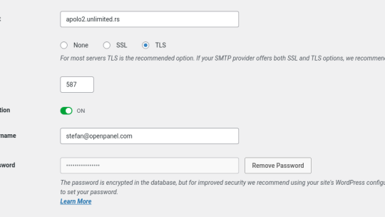 2025 05 06 13 17 540x304 - WordPress SMTP to remote OpenPanel mailserver