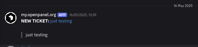 2025 05 27 11 38 - WHMCS to Discord - WHMCS Webhook on ticket creation