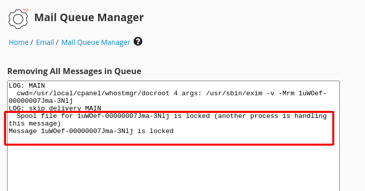 Exim: Spool file for MSG_ID is locked (another process is handling this message) 2025 07 01 10 50 - Exim: Spool file for MSG_ID is locked (another process is handling this message)